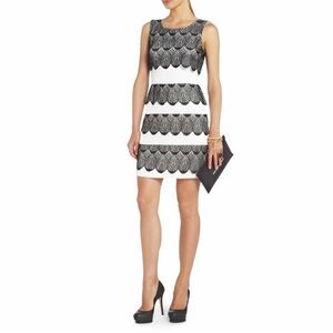 BCBGMaxAzria Lorena Scalloped Lace Dress